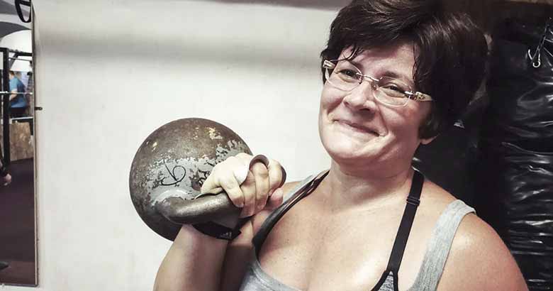 Marcsi és a kettlebell